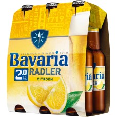 Bavaria Radler lemon Bier Flesjes, Krat 3x4x30cl