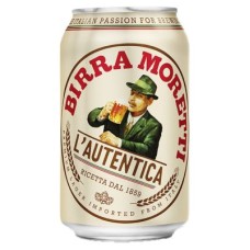 Birra Moretti Bier Blikjes 33cl | Tray 24 Stuks (Six packs)