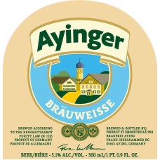 Ayinger Brauweisse Bier Fust Vat 20 Liter
