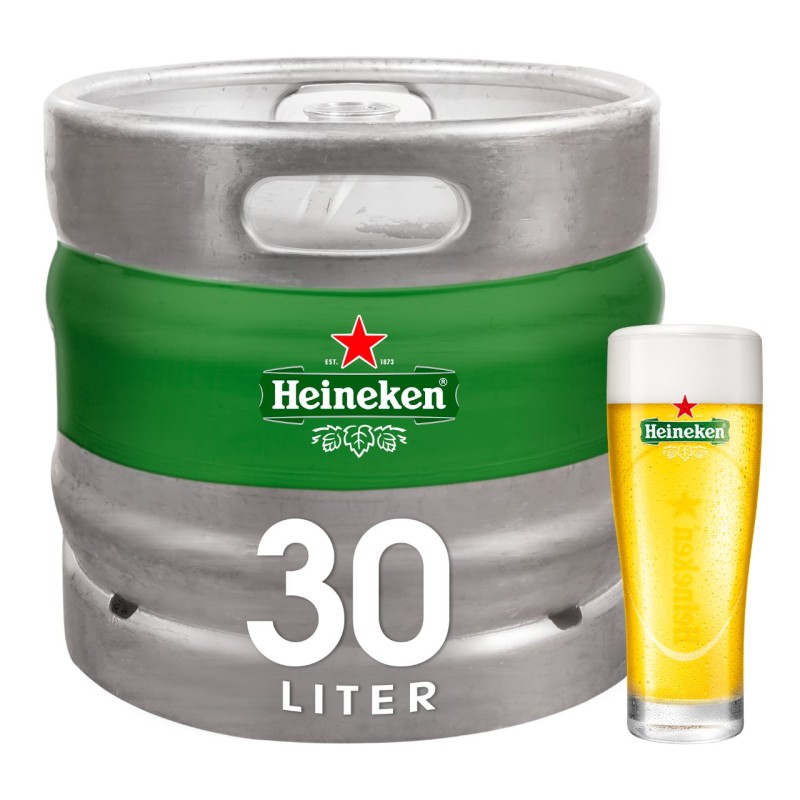 Heineken 30 Liter Biervat Fust PRIJS 105.00 | Bestellen | Biervaten Aanbieding Goedkoopdrank.nl