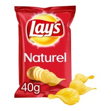 Lay's Chips Naturel Mini 40gram Doos 20 Stuks Uitdeel Zakjes