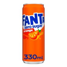 Fanta Oranje Zero Blikjes 33cl Tray 24 Stuks (NL)