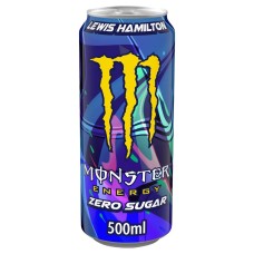 Monster Lewis Hamilton Zero Sugar Energy Drink Blikjes 50cl Tray 12 Stuks