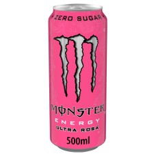 Monster Ultra Rosa Energy Drink Blikjes 50cl Tray 12 Stuks