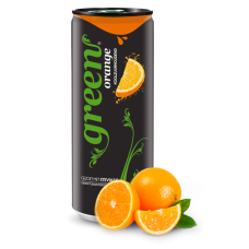 Green Orange Blikjes 33cl Tray 24 Stuks (0% Suiker)