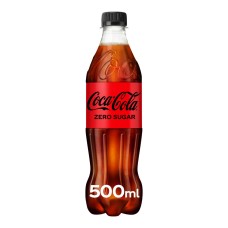 Coca Cola Zero 50cl Plastic Pet Flesjes, Tray 12 Stuks