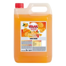 Raak Limonadesiroop Sinaasappel ZERO Kan 5 Liter