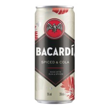Bacardi Spiced Cola Premix Tray 12 Blikjes 25cl