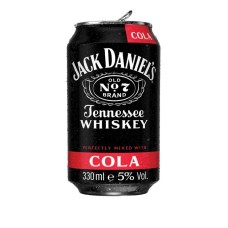 Jack Daniel's Whisky Met Cola Blikjes 33cl Tray 12 Stuks