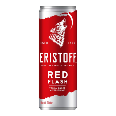 Eristoff Red Flash Blikjes 25cl premix Tray 12 Stuks