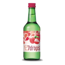 7 Drops Soju Lychee Fles 360ml (Korea)