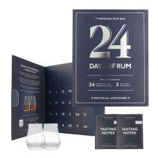 24 Days Of Rum Blue Edition + 2 Glazen