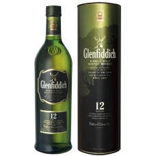 Glenfiddich 12 jaar Whisky 1 Liter + Geschenkverpakking