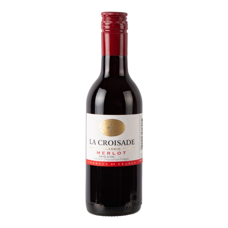Stapel Verlating Fobie La Croisade Merlot Kleine Mini flesjes Rode Wijn 25cl | Kopen Bestellen |  Aanbieding Goedkoopdrank.nl