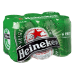 Heineken Bier Blikjes, Tray 4x6x33cl Six-Packs