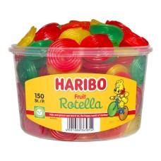 Haribo Fruit Rotella Snoepjes Silo Emmer 150 stuks