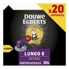 Douwe Egberts Lungo Koffiecapsules Intens Doos 20 Stuks a 5,2 Gram