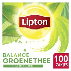 Lipton Groene Munt Thee Zakjes 1,6 Gram Doos 100 Stuks