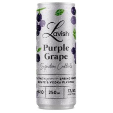 Lavish Purple Grape Blikjes 25cl Tray 24 Stuks