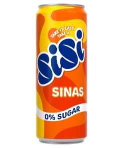 Sisi Sinas Zero 0% Suiker Blikjes 33cl Tray 24 Stuks