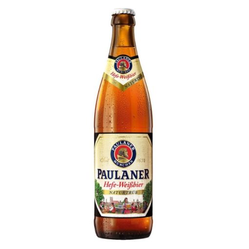 Paulaner Hefe Weissbier Flesjes 50cl in Krat