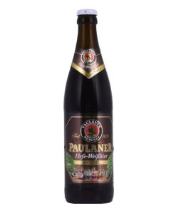 Paulaner Hefe Weiss Dunkel 50cl Fles in krat