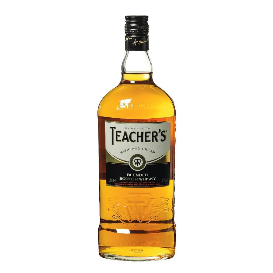Teacher’s Whisky 1 Liter Fles – klassieke Schotse blend met volle, zachte smaak
