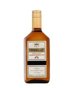 Tribelle Triple Sec Likeur 70cl fles met heldere sinaasappellikeur en 35% alcohol