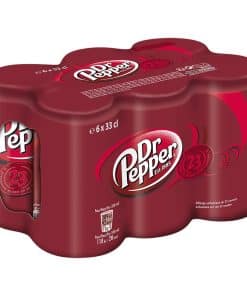 Dr Pepper blikjes 33cl tray met 24 blikjes frisdrank met unieke kruidige smaak.