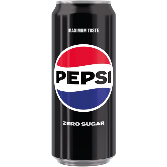 Pepsi Zero Blikjes 33cl – tray met 24 frisdrankblikjes