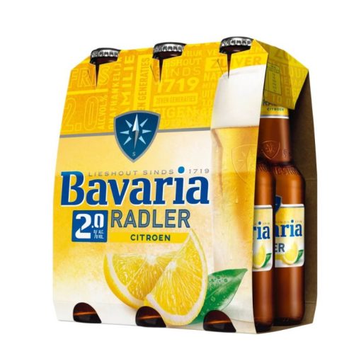 Bavaria Radler lemon Bier Flesjes, Krat 3x4x30cl