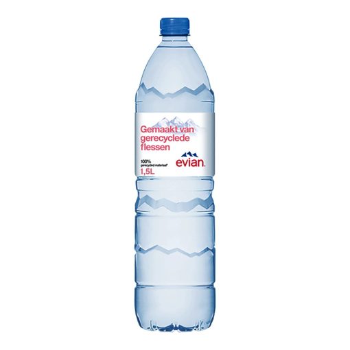Evian Mineraalwater 1,5L kopen? Plat mineraalwater uit de Franse Alpen.