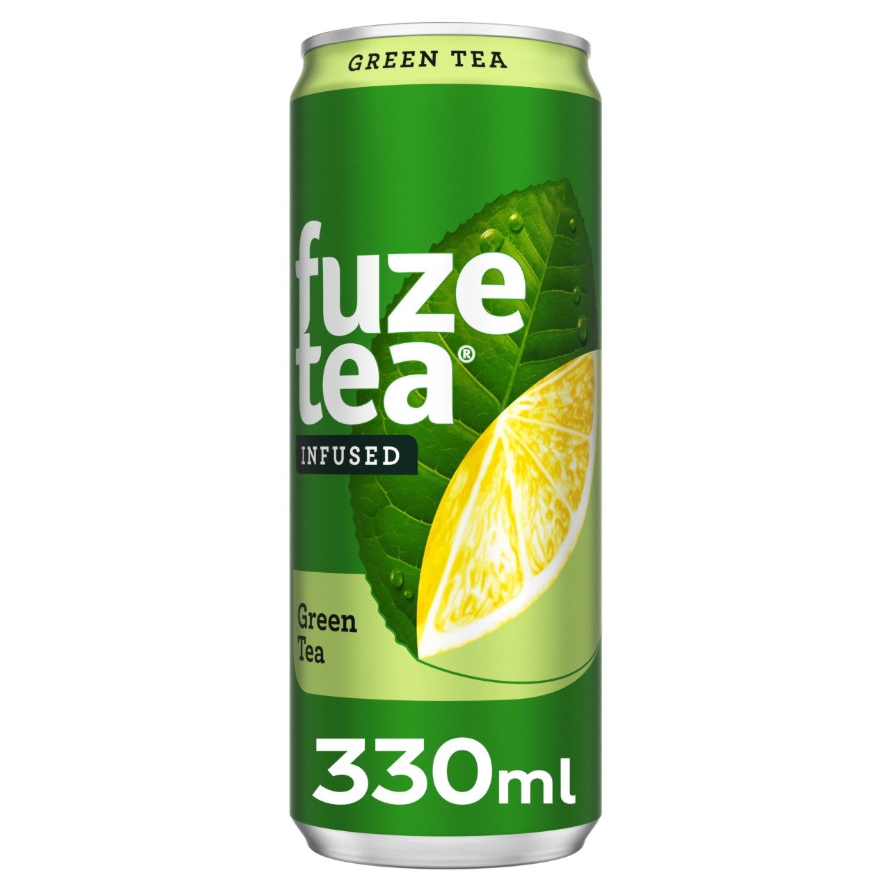 Fuze Green Tea Blikjes 33cl Tray 24 Stuks – lichte, natuurlijke groene ijsthee met minder suiker