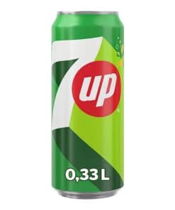 7UP Zero Sugar Blikjes 33cl Tray 24 Stuks suikervrije frisdrank sleek can