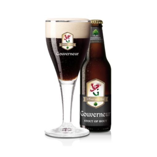 Gouverneur Stout Op Hout Bier Kratje 12 Flesjes 33cl