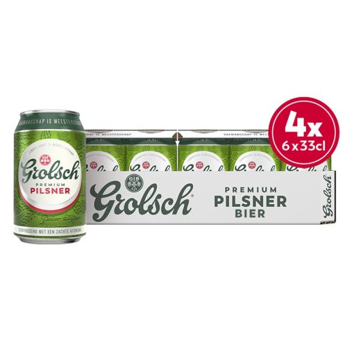 Grolsch Blikjes 33cl Tray 24 Stuks