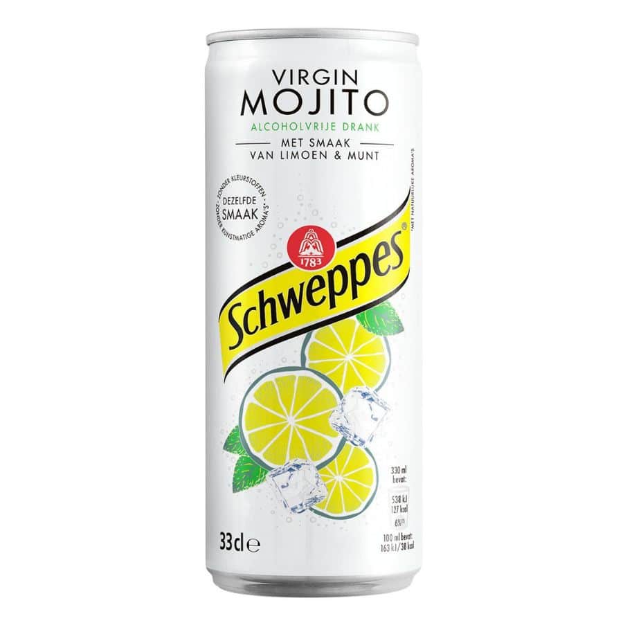 Schweppes Virgin Mojito Blikjes 33cl Tray 24 Stuks