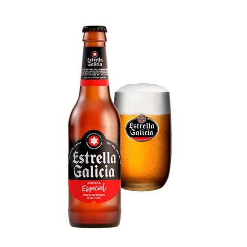 Estrella Galicia Especial Bier Flesjes 33cl Doos 24 Stuks