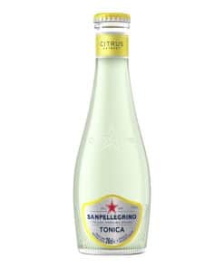 San Pellegrino Tonica Citrus 20 cl Doos 24 Stuks, sprankelende alcoholvrije tonica met frisse citrusnuances, ideaal voor mixdranken en cocktails.
