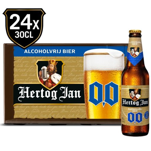 Hertog Jan 0.0 Bier flesjes in krat 24 stuks
