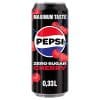 Pepsi Cola Zero Cherry 33cl, tray met 12 blikjes.