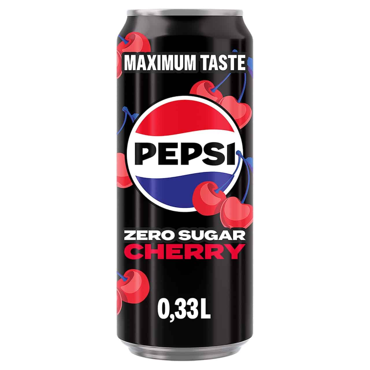 Pepsi Cola Zero Cherry Blikjes 33cl Tray 12 Stuks
