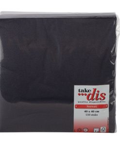 servetten_uni_2_laags_zwart_horeca_40cm_40cm