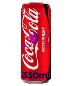 Coca Cola Cherry ZERO Blikjes 25cl Tray 33 Stuks