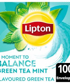 Lipton Groene Munt Thee Zakjes 1,6 Gram Doos 100 Stuks