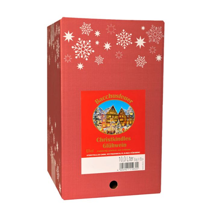 Glühwein Weihnachts Bag In Box 10 Liter Doos – Duitse glühwein, ideaal voor evenementen en grootverbruik