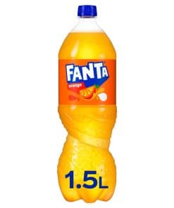 Fanta Orange 1,5 Liter Pet Fles Pak 6 Stuks met hersluitbare flessen sinaasappelfrisdrank