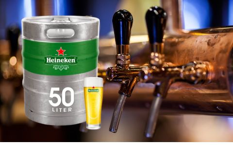 Heineken bier 50 liter vaten weer duurder