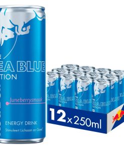 Red Bull Sea Blue Edition Juneberry – tray met 12 blikjes van 25cl
