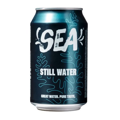 Sea Water Still Blikjes Plat Mineraalwater 33cl Doos 12 Stuks